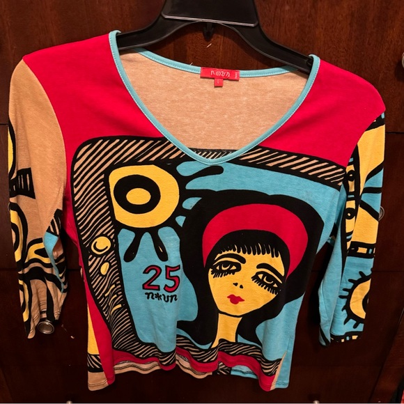 Rare Vintage Noun Paris Top - Picture 6 of 11